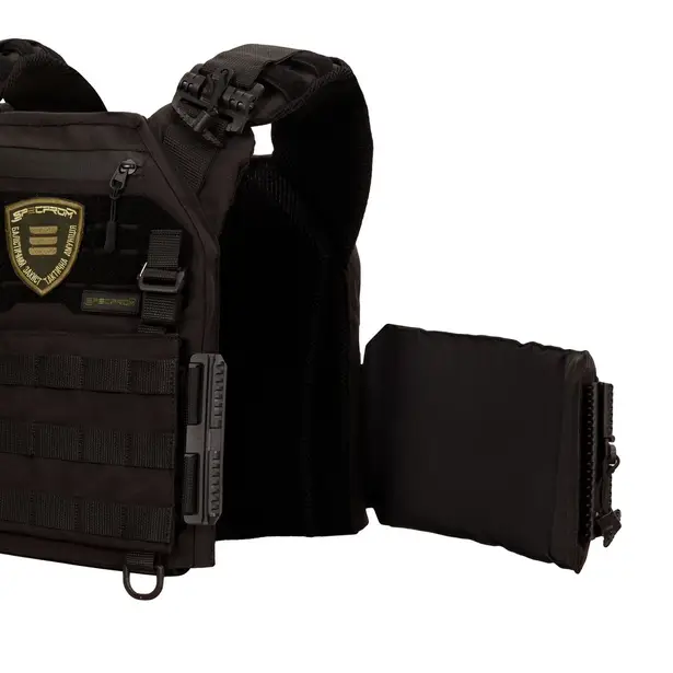3 - Плитоноска Warmor Gen.3 Pro с системой быстрого сброса. Molle. Цвет Чёрный