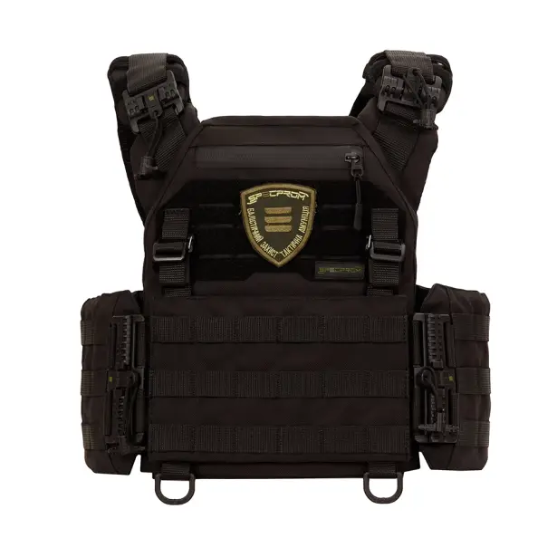 5 - Плитоноска Warmor Gen.3 Pro с системой быстрого сброса. Molle. Цвет Чёрный
