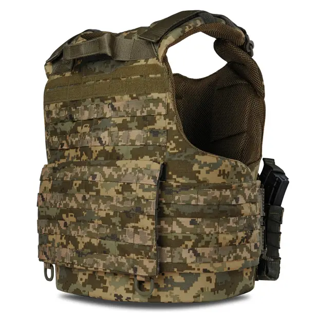 4 - Плитоноска Warmor Gen.4 (Комплект 4 підсумки) з системою швидкого скидання. Molle. Колір Пиксель