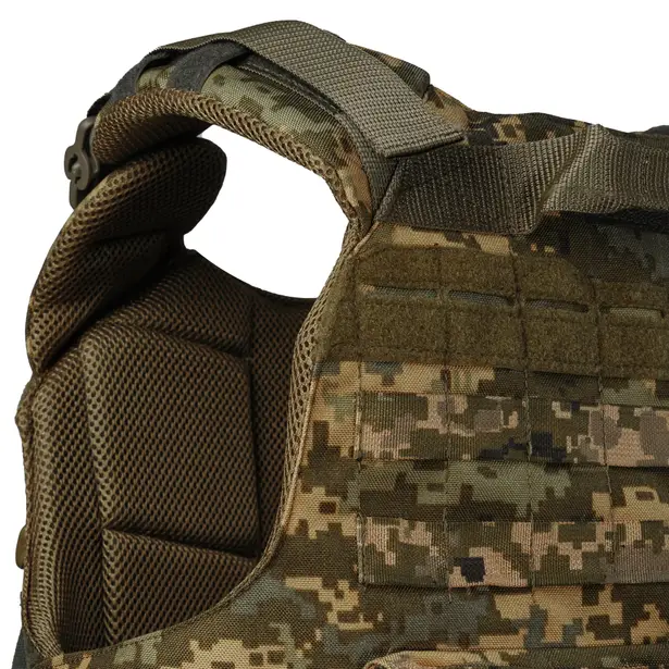 5 - Плитоноска Warmor Gen.4 (Комплект 4 підсумки) з системою швидкого скидання. Molle. Колір Пиксель