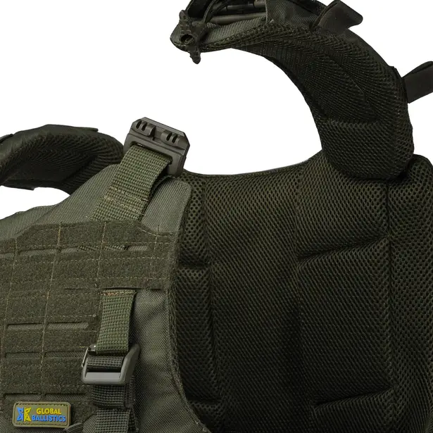 6 - Плитоноска Warmor Gen.4 (Комплект 4 підсумки) з системою швидкого скидання. Molle. Колір Олива