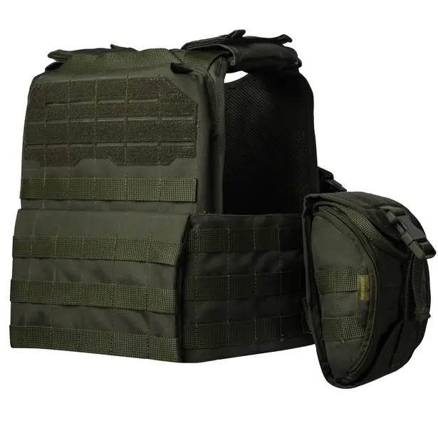 3 - Плитоноска Ares Gen.2. (Комплект 7 підсумків) з системою швидкого скидання. Molle. Колір Олива