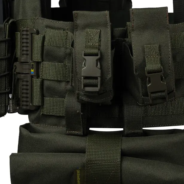 7 - Плитоноска Ares Gen.2. (Комплект 7 підсумків) з системою швидкого скидання. Molle. Колір Олива