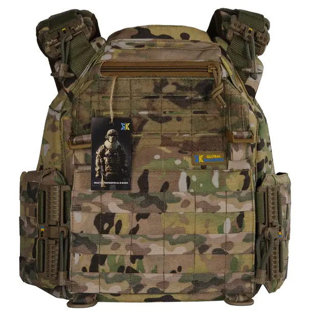 2 - Плитоноска жіноча Warmor gen.3 FL (for Ladies). Без підсумків. Зі швидким боковим та верхнім скиданням (без плит). Мультикам.