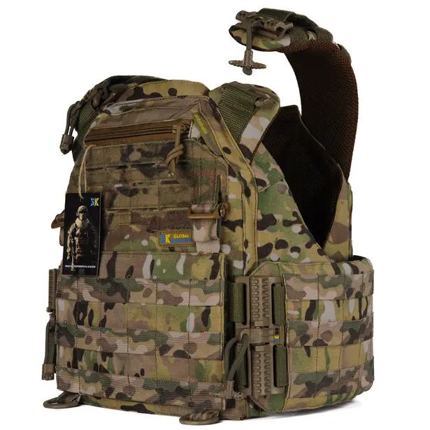 3 - Плитоноска жіноча Warmor gen.3 FL (for Ladies). Без підсумків. Зі швидким боковим та верхнім скиданням (без плит). Мультикам.