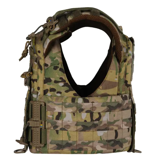 4 - Плитоноска жіноча Warmor gen.3 FL (for Ladies). Без підсумків. Зі швидким боковим та верхнім скиданням (без плит). Мультикам.