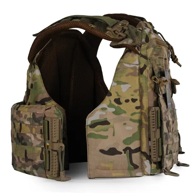 5 - Плитоноска жіноча Warmor gen.3 FL (for Ladies). Без підсумків. Зі швидким боковим та верхнім скиданням (без плит). Мультикам.