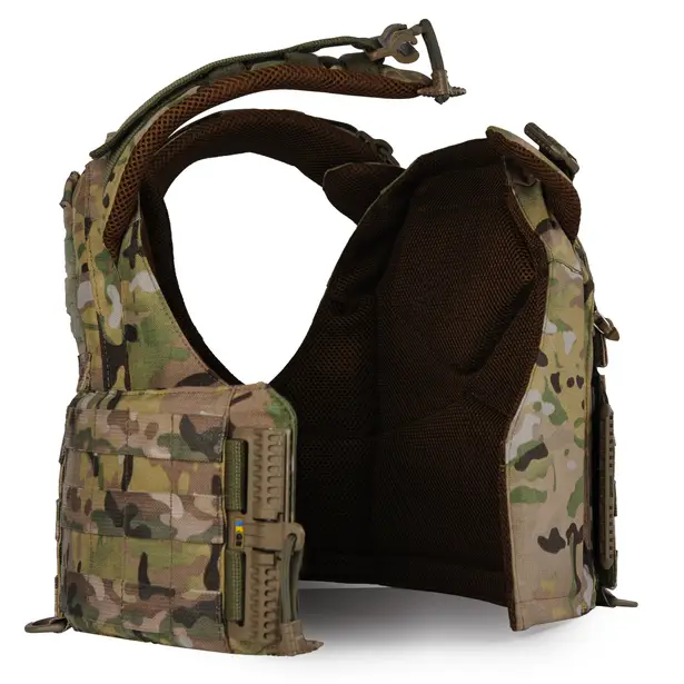 7 - Плитоноска жіноча Warmor gen.3 FL (for Ladies). Без підсумків. Зі швидким боковим та верхнім скиданням (без плит). Мультикам.