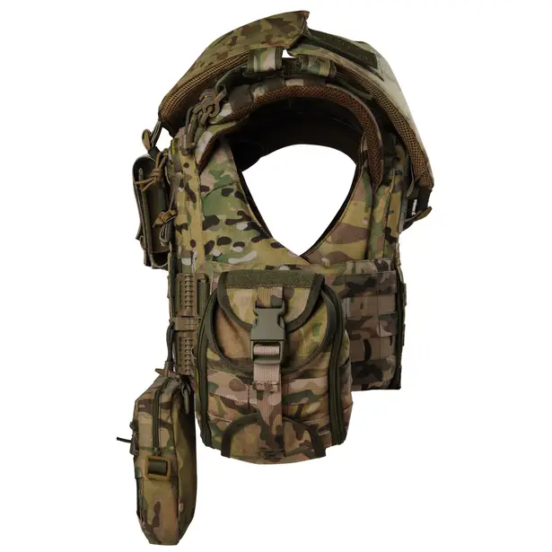 2 - Плитоноска жіноча Warmor gen.3 FL MAX (for Ladies) (без плит). З максимальним набором підсумків, захистом шиї по 1 класу ДСТУ. Мультикам.
