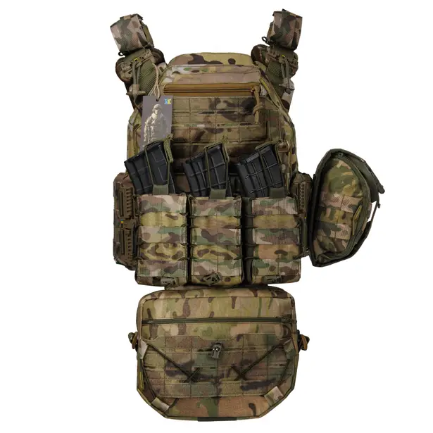 4 - Плитоноска жіноча Warmor gen.3 FL MAX (for Ladies). З максимальним набором підсумків, швидким боковим та верхнім скиданням (без плит). Мультикам.