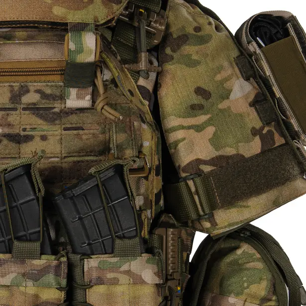 6 - Плитоноска жіноча Warmor gen.3 FL MAX (for Ladies) (без плит). З максимальним набором підсумків, захистом шиї та плечей по 1 класу ДСТУ. Мультикам.