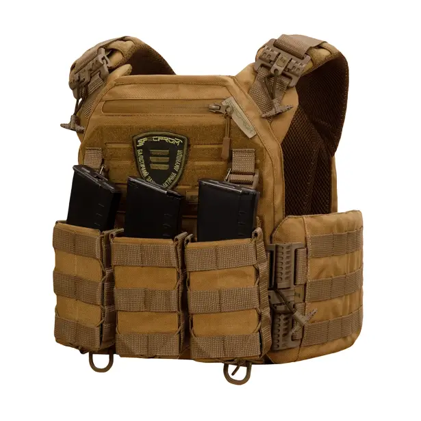 3 - Плитоноска Warmor Gen.3 Pro з системою швидкого скидання. Molle. Колір Койот