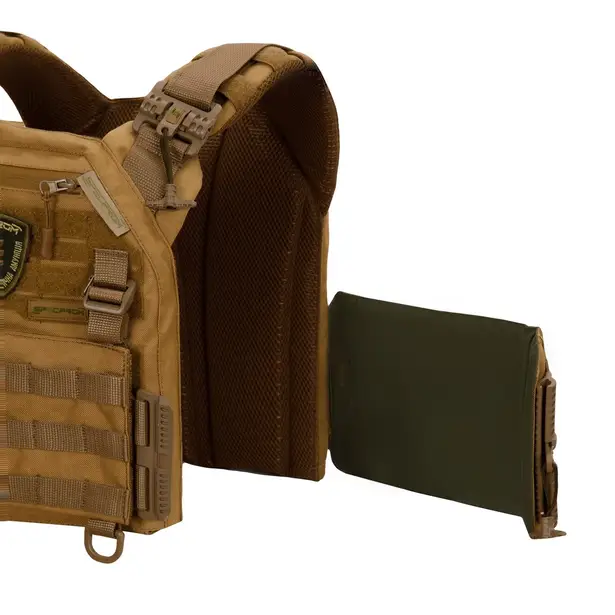 5 - Плитоноска Warmor Gen.3 Pro з системою швидкого скидання. Molle. Колір Койот