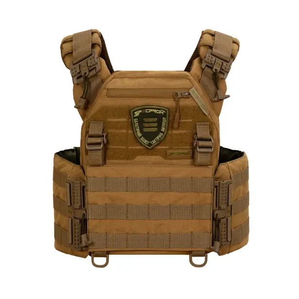 1 - Плитоноска Warmor Gen.3 Pro з системою швидкого скидання. Molle. Колір Койот