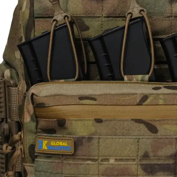 6 - Плитоноска Warmor Gen.6. Мультикам. Органайзер комбінований під 3 магазини