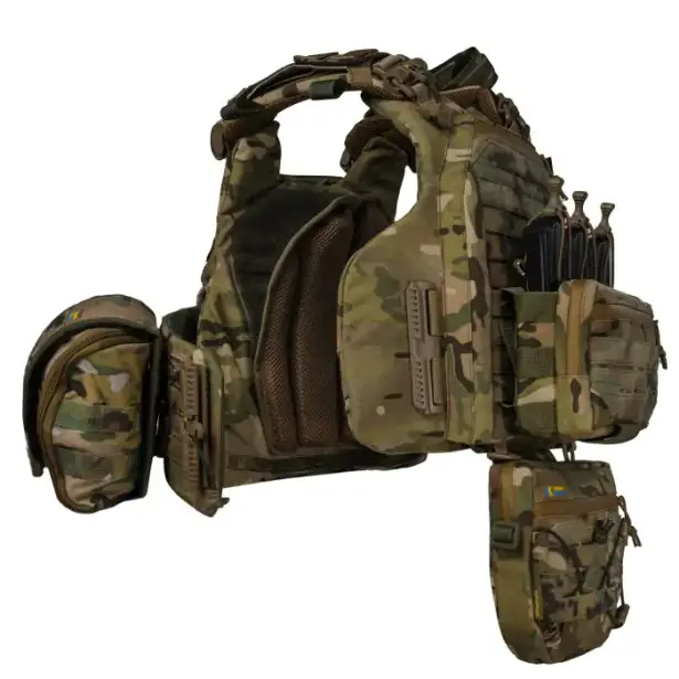 6 - Плитоноска Warmor Gen.6 PRO MAX. Мультикам. Максимальний набір підсумків