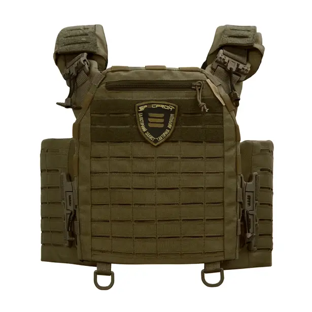 9 - Плитоноска SPECPROM WARMOR Gen.5 V2 з повним комплектом підсумків Олива