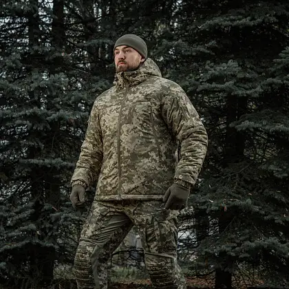 4 - Куртка тактическая зимняя M-Tac Alpha Gen.IV Pro Primaloft. Пиксель MM14