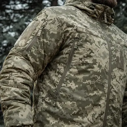 7 - Куртка тактическая зимняя M-Tac Alpha Gen.IV Pro Primaloft. Пиксель MM14