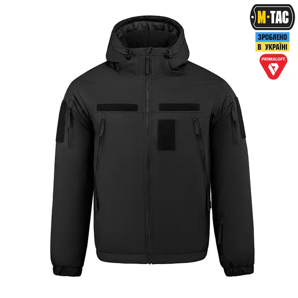 2 - Куртка тактическая зимняя M-Tac Alpha Gen.IV Pro Primaloft. Черная