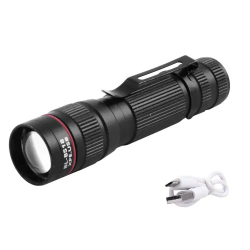 1 - Ліхтар ручний Police X-Balog LED + COB USB BL-B518, Чорний