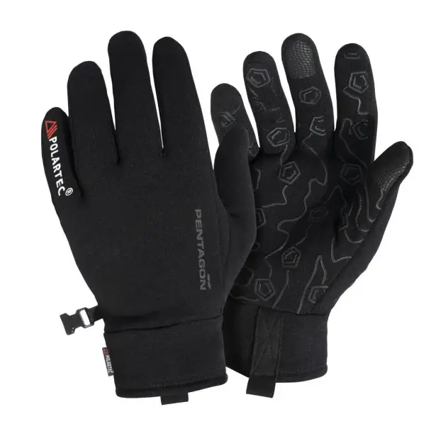 1 - Перчатки тактические зимние Pentagon Ursus Power Stretch Polartec. Черный