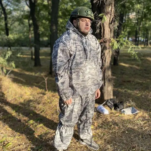 2 - Маскувальний костюм SPECPROM. Зимовий. Grey Multicam