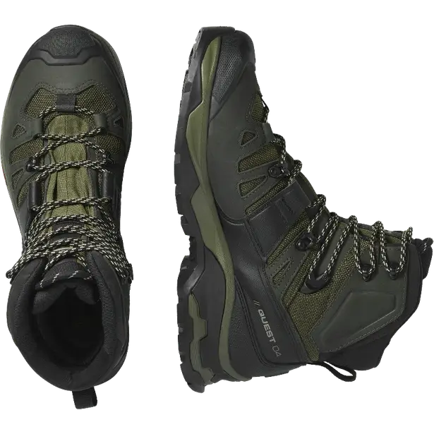 1 - Ботинки тактические SALOMON Quest 4 GTX, Черный-Хаки