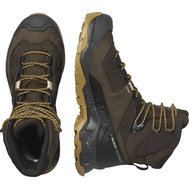1 - Черевики туристичні SALOMON Quest Element GTX, Коричневий