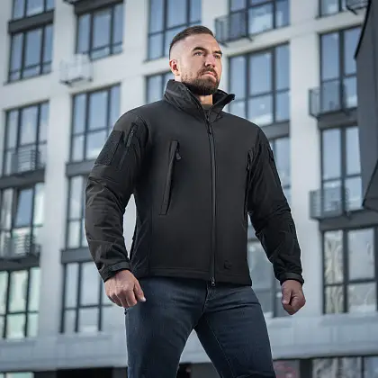 5 - Куртка M-Tac Soft Shell Black. Чорна