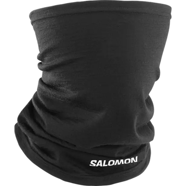 1 - Бафф SALOMON MERINO NECK GAITER. Черный