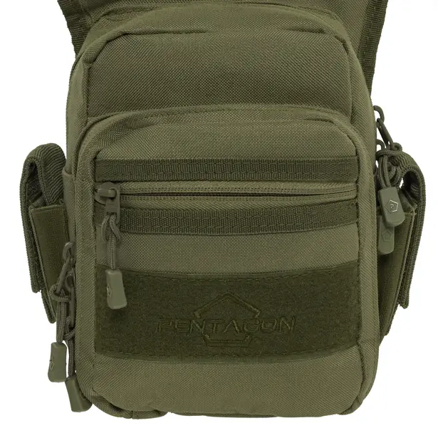 5 - Сумка оружейная на бедро Pentagon Max-S 2.0 Gun Thigh Pouch 3,7 л, Олива