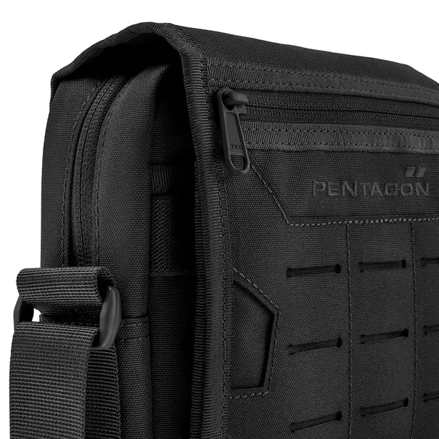 2 - Сумка через плечо Pentagon Messenger 2,8л, Черный