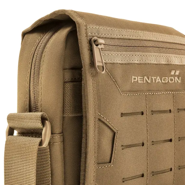2 - Сумка через плече Pentagon Messenger 2,8л, Койот