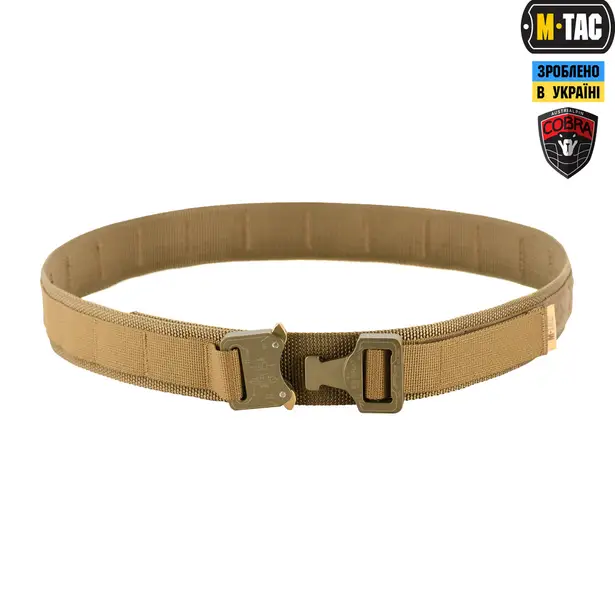 2 - Тактический ремень Cobra Buckle Belt M-Tac.Размер M/L. Койот