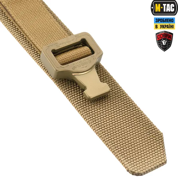 4 - Тактический ремень Cobra Buckle Belt M-Tac.Размер M/L. Койот