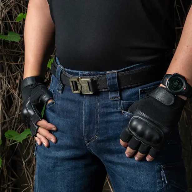 6 - Тактичний ремінь Cobra Buckle Tactical Belt M-Tac. Розмір XL/2XL. Чорний