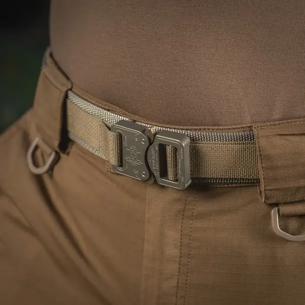 8 - Тактичний ремінь Cobra Buckle Belt M-Tac. Розмір XL/2XL. Койот