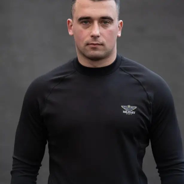 1 - Гольф из микродайвинга MILITARY. Черный