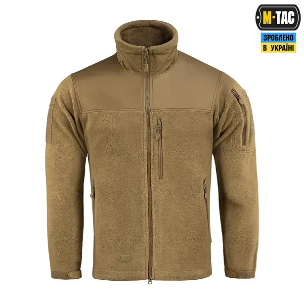 3 - Флисовая куртка-кофта M-Tac Alpha Microfleece Gen.II. Койот