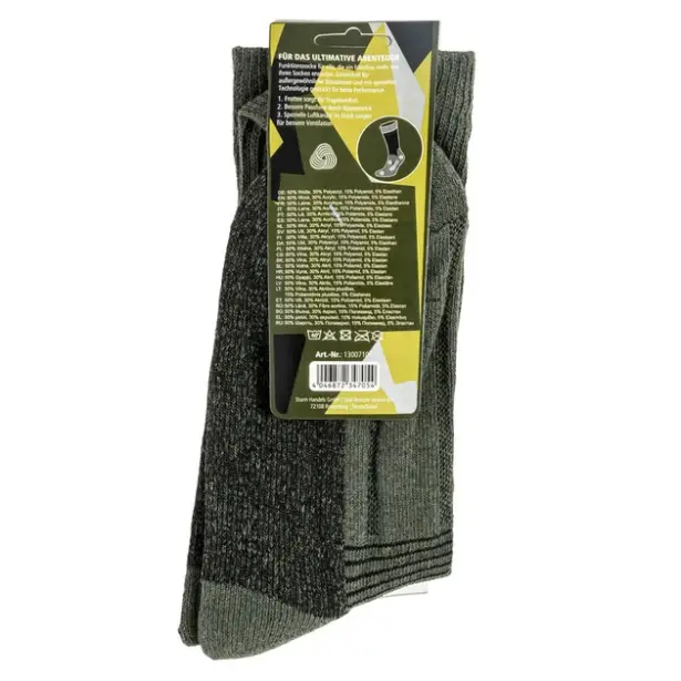 9 - Носки трекинговые Mil-Tec Swedish Boot Socks, Олива