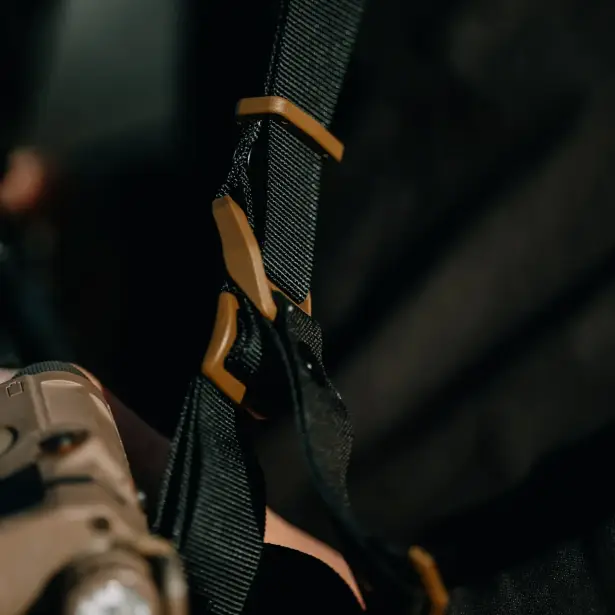 5 - Ремень оружейный RAGNAROK Katana (KATANA-CB) стропа с пряжками QD (BASE-QD), Койот-Черный