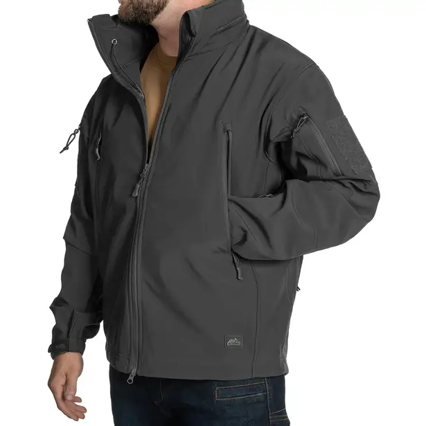 4 - Куртка Helikon Gunfighter Softshell Shark Skin Windblocker. Чорний