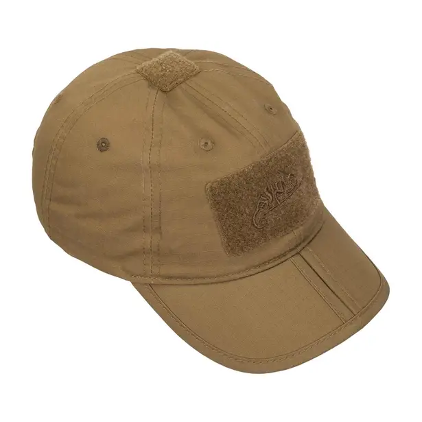 4 - Тактична кепка Helikon PolyCotton Ripstop складна. Койот