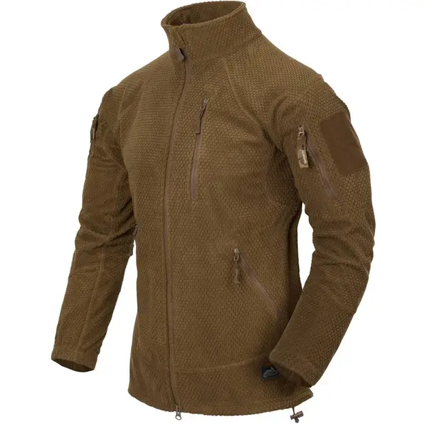 1 - Флисовая куртка-кофта Helikon AlphaTactical. Койот