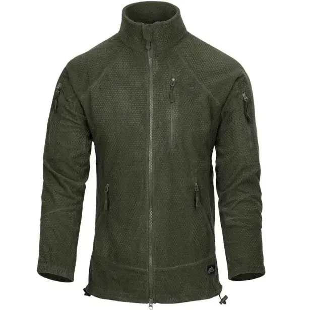 2 - Флисовая куртка-кофта Helikon AlphaTactical. Олива
