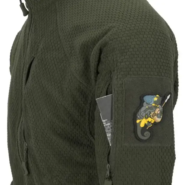 6 - Флисовая куртка-кофта Helikon AlphaTactical. Олива