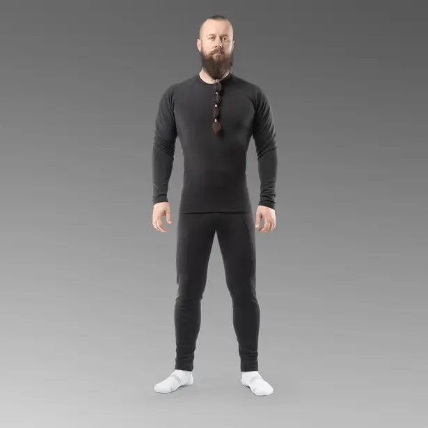 2 - Комплект термобелья Combatant WARSKIN. Черный