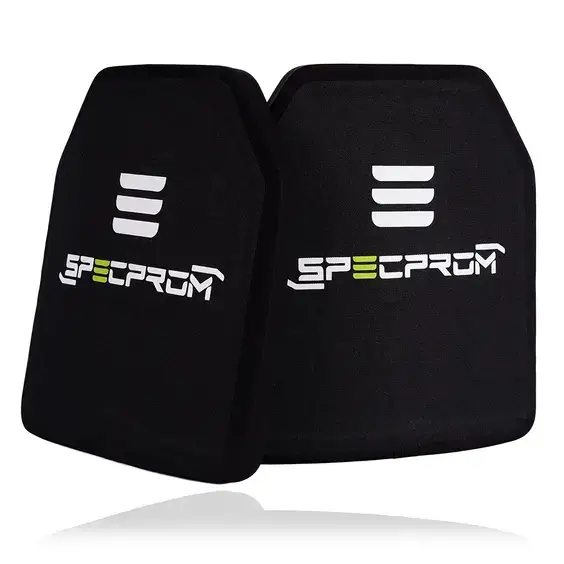 4 - Керамічна бронеплита Sic+PE 6-го класу SPECPROM. Вага 2.4 кг. Розмір 25 на 30 см