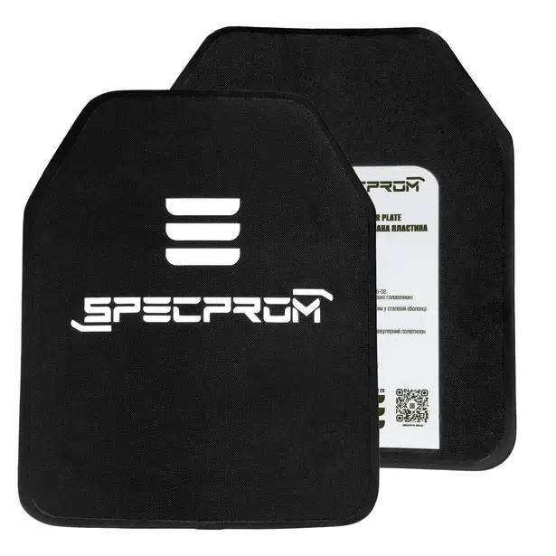 5 - Керамические бронеплиты SPECPROM Sic+PE 6-го класса . Вес 2.3 кг. Размер 25 на 30 см. Комплект- 2 шт